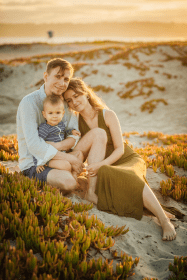Beach family and maternity session in San Diego
